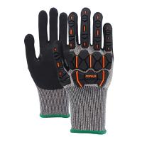 Safety 13 Gauge Nitrile Work Gloves Impact Resistant Reinforced Touchscreen Friendly Design