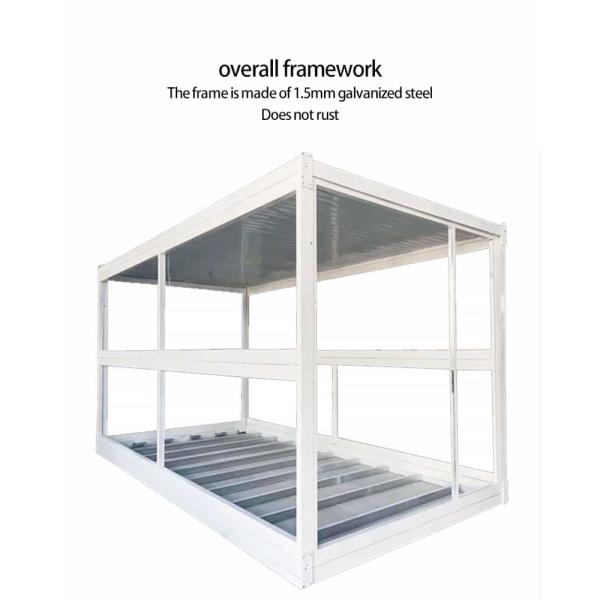 Shockproof Grande Folding Caravan Container House Easy To Build