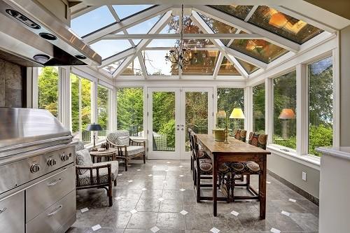 PVDF AS2208 2.5mm Glass Room To Let In Sunlight