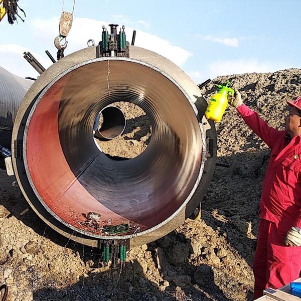 Duplex Stainless Steel Pipe Cutting And Beveling Machine Clamshell Type Pipe Cutter