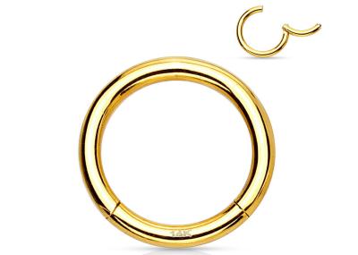 Helix Piercing 14K Gold Clicker For Cartilage Tragus 16g-40g