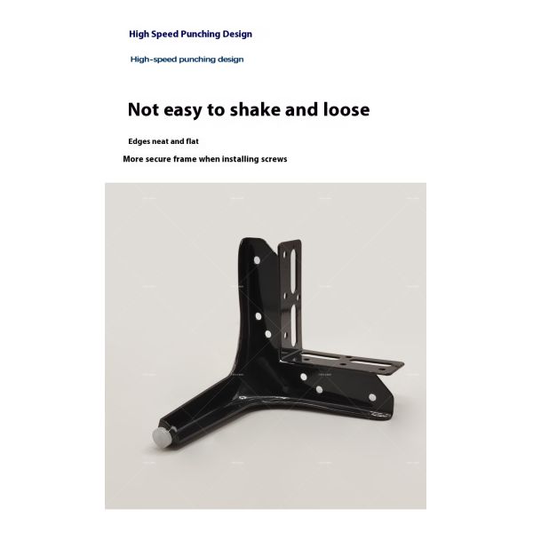 Sofa Support Feet Bed Legs Triangle Belt Corner Code Black Cabinet Metal Furniture Legs Hardware Accessories