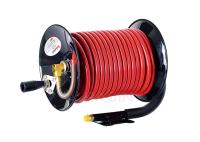 Air And Water Hand Crank Hose Reel With Corrosion Resistant Powder Coating