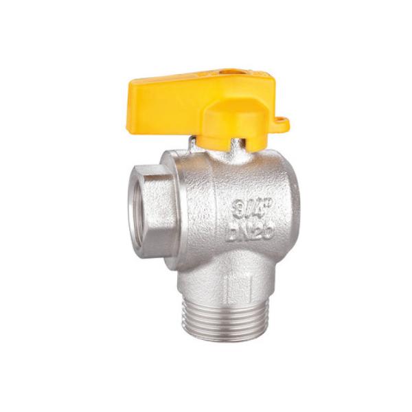 Customized Brass Angle Valve 1/2 × 3/4 Nickel Plated Processing