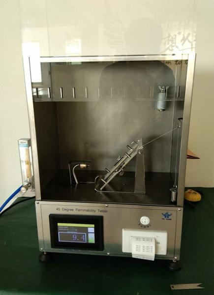 Aparato de ensayo de inflamabilidad automática de 45 grados
