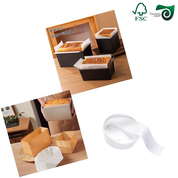 FSC Wrapping Paper White Double Sided Coated White Non Stick Baking Liner Paper