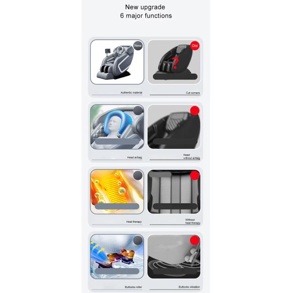 Bluetooth HIFI Leather Recliner Massage Chair For Back Pain ROHS OEM