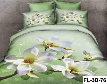 3D Reactive Printed Sheet Set Cotton Bedding Set