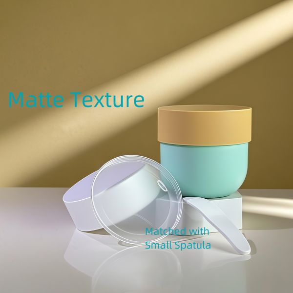 Food Grade PP Plastic Jar with Screw Top and UV Printed Label for 150-500ml Cosmetic Face & Body Creams (Cheer Pack)