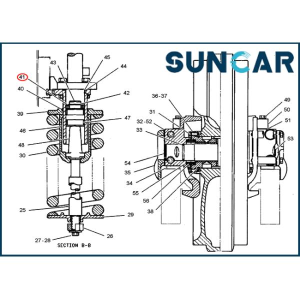 Embalaje del sello del C.A.T del sello 4S9006 de la taza de CA4S9006 4S-9006 U para el tractor del excavador
