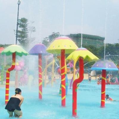 Fibra de vidro de cogumelo colorido Jogos de spray de parque aquático