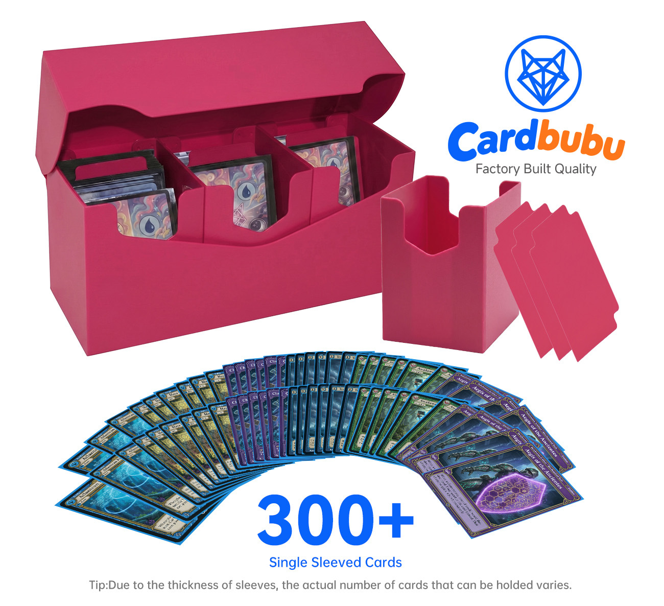 Waterproof YuGiOh Deck Box PP Plastic Case For Pokemon Cards 300+ Card