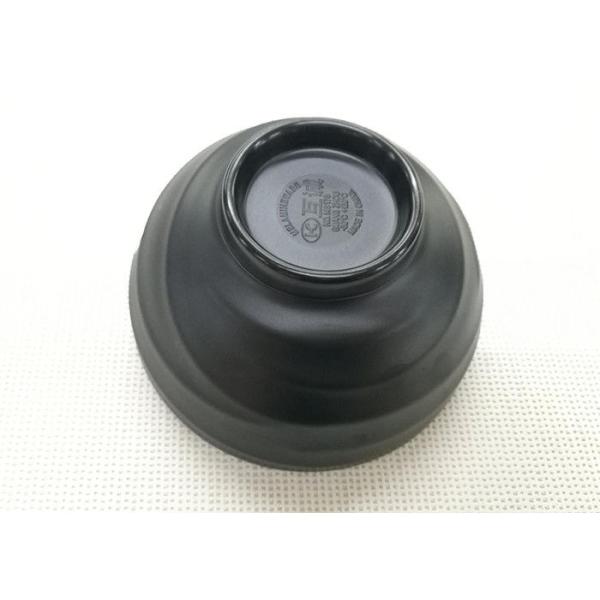 Diameter 16cm Weight 271g Black Color Noodels Bowl Imitation Porcelain Bowl
