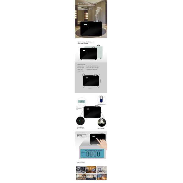 App-Controlled Scent Air Machine with 1000CBM Coverage and 2 Years Warranty for Large Spaces