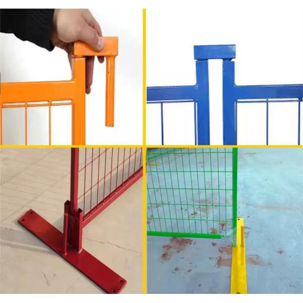 Безопасность Зеленый ПВХ Временные ограждения Внешние оцинкованные ограждения безопасности