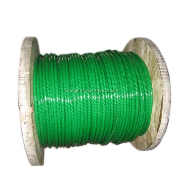 Safety Waterproof PVC Coated Stainless Steel Wire Rope for Other Processing Services and 1370-2160MPA Tensile Strength