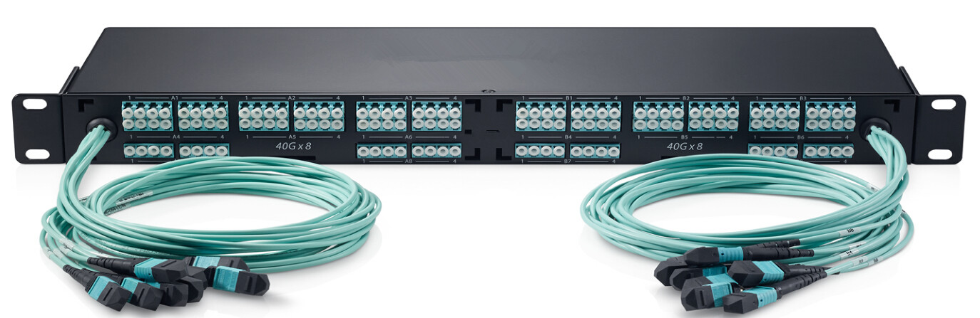 гибкий провод 40G 100G MTP MPO к кассетам OM3 вносимой потери кабеля 0.35dB Макс LC