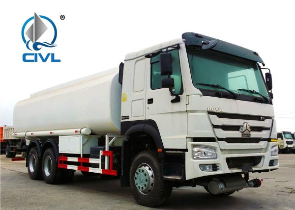 HOWO 20000 liter 9.726L Engine Capacity Liquid Tanker Truck 6x4 , Oil Tank Petrol Gasoline Truck