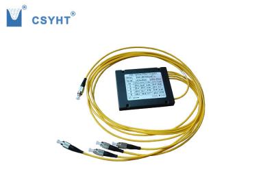 1X4 Dual conector dependente da perda FC da baixa polarização do divisor FBT da fibra ótica da janela