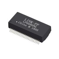 Transformador magnético LP6080NL do gigabit POE+ do porto duplo SMD de H6101FNL