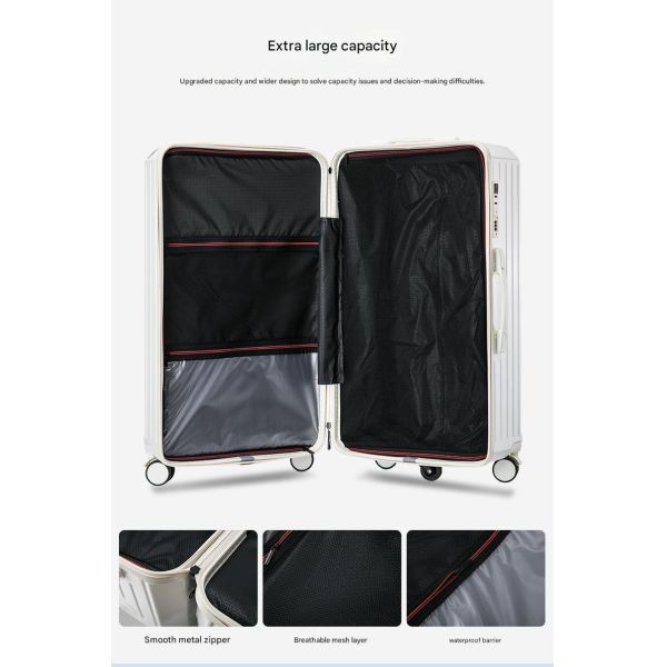 9004 High-grade aluminum alloy pull rod,TSA Lock ultra-smooth five-wheeled luggage