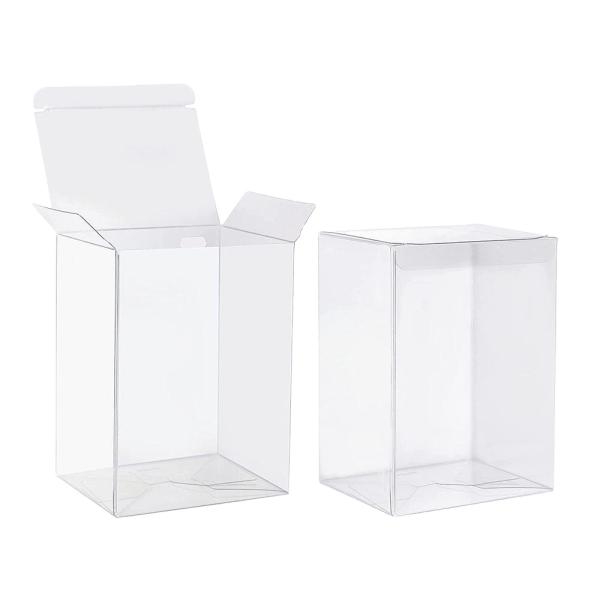 Boîte d'emballage en PVC transparent imprimé en plastique transparent pour présentoir, boîtes d'affichage en plastique transparent pliables