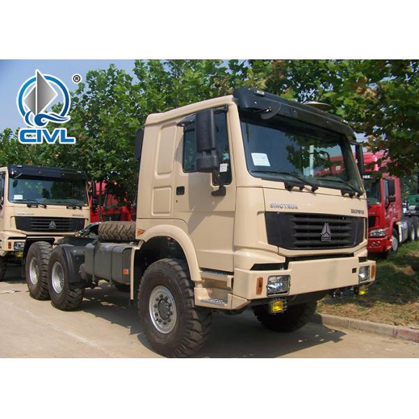336HP 371HP 60 Ton Semi Trailer Truck with 6x6 Wheel Drive EURO II Standard , Off Road Model