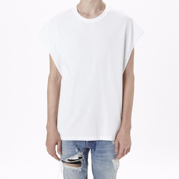 Casual Mens Sleeveless T Shirts , Round Neck Sports T Shirts Customized Colors