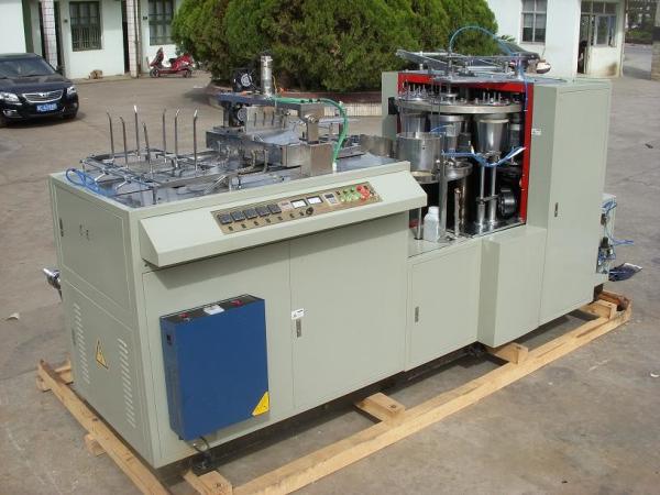 KFC Full Automatic Cup Making Machine , Bucket 60-200oz White 4000KG Paper Cup Machine