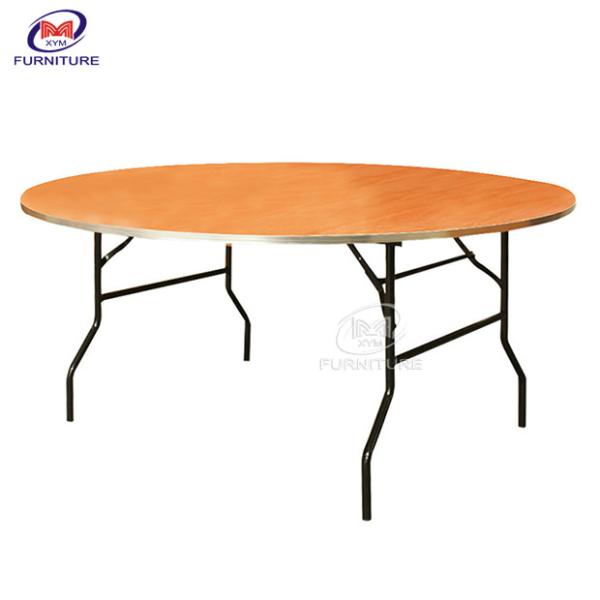 10 Persons Round Hotel 5 Ft Banquet Table Fireproof Wood Board Top