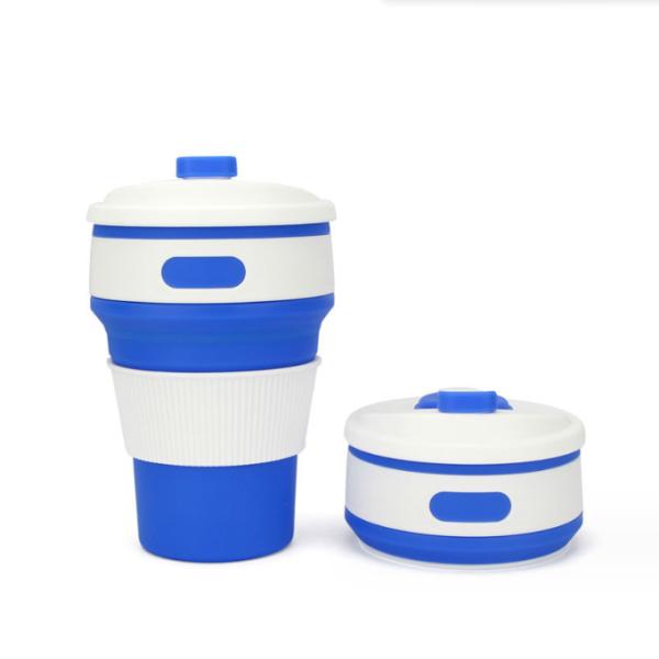 Convenient 350ml Foldable Silicone Coffee Cup for Presents and Outdoor Enthusiasts
