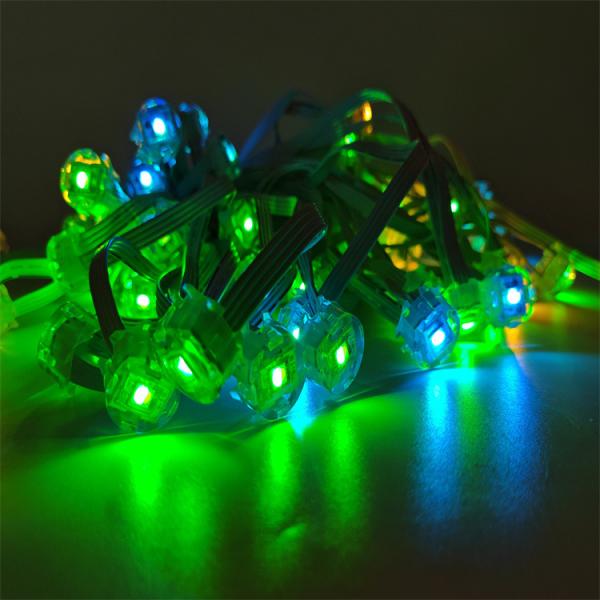 Christmas Colorful Pixel LED Lights For House Eaves 12V 20MM Decorative Lamp