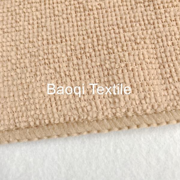 light brown solid stripe dish rags 100% poly microfiber tea towels wipes,single side kitchen cleaning rags size 16*16“