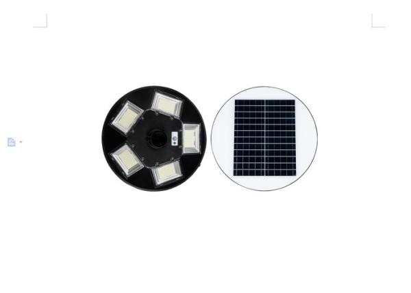 lâmpada solar do jardim do alojamento do Abs dos dispositivos elétricos claros do jardim do diodo emissor de luz de 300w Ip65 com Polo