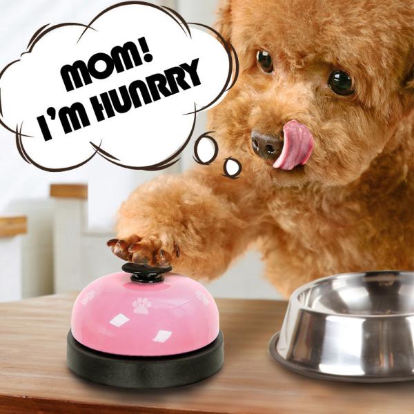 Pink Rose Ring Bell Dog Potty Training Intelligent Interactive Pet Toys
