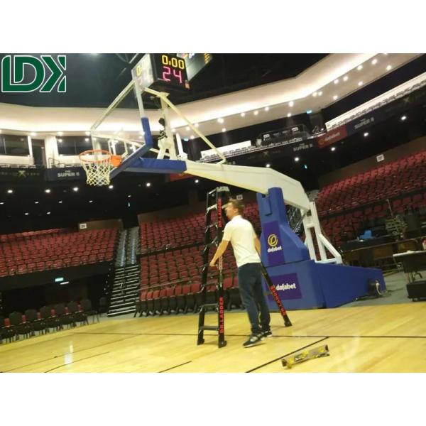 FIBA Professional Basketball Hoop Electric Hydraulic Basketball Stand Equipment For Sale