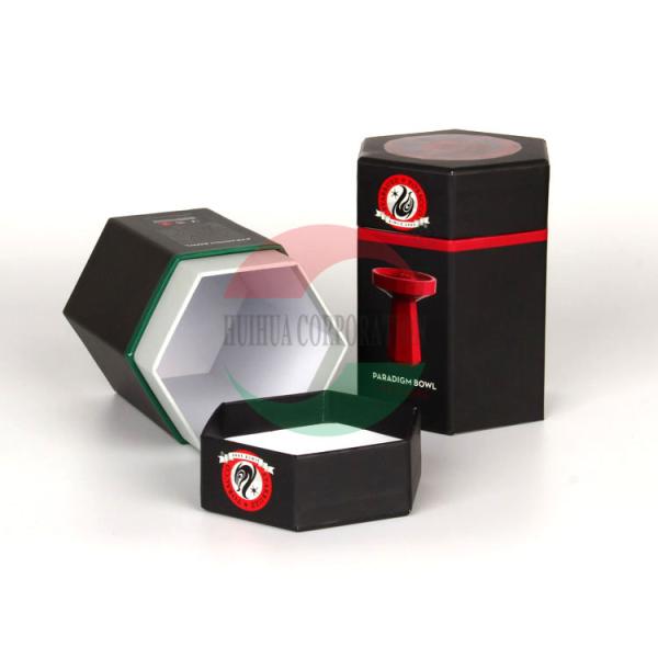 Трубки картона упаковки/черноты трубки Эко дружелюбные бумажные с крышками