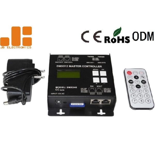SD Card Type DMX512 Master Controller Offline Buttons / Remote Control Mode