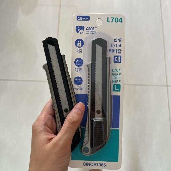 Convenient 18mm Utility Knife L704 With 100mm Blade Length And Durable Aluminum SK2 Blade