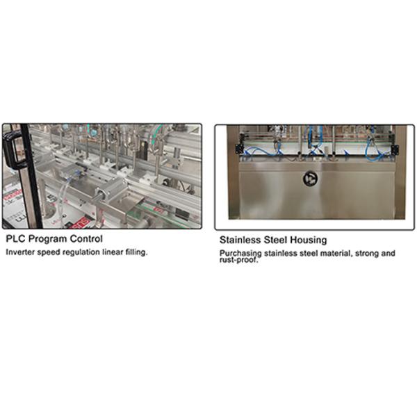 2-10 Head Automatic Filling Machine Glass Plastic Bottle Liquid Filling Machine