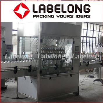 PLC Control Linear Filling Machine , Bottle Seal Packing Machine For Chemical Liquid