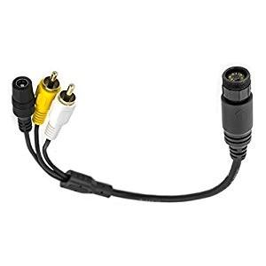 Waterproof 6 Pin Coaxial Backup Camera Cable Connect 4 Pin Mini Din Cable