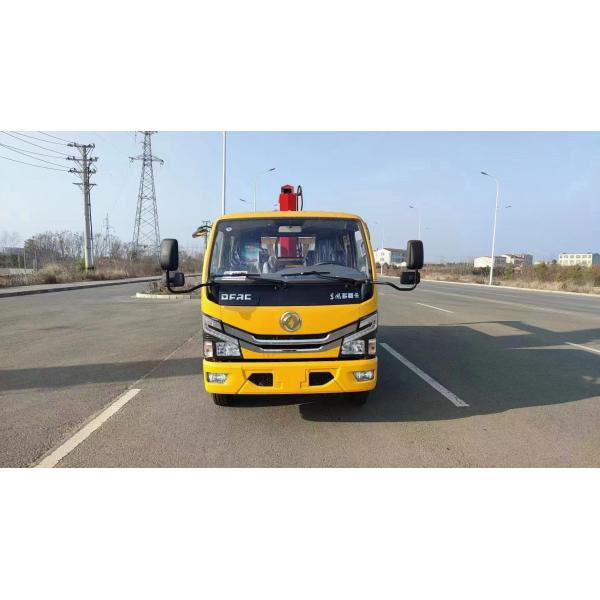 DF 3 Persons Seat Truck Mounted Crane with RHD Drive Type and 6 Tyres