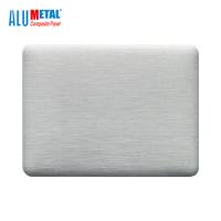 Brilho de prata de alumínio do revestimento 0.5mm 2440mm da folha do Acp do espelho