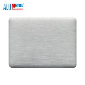Brilho de prata de alumínio do revestimento 0.5mm 2440mm da folha do Acp do