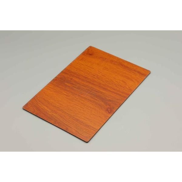 Teak Wooden Aluminum Composite Panel Woodgrain ACP Sheet Weatherproof For Office Exteriors Platform Cladding