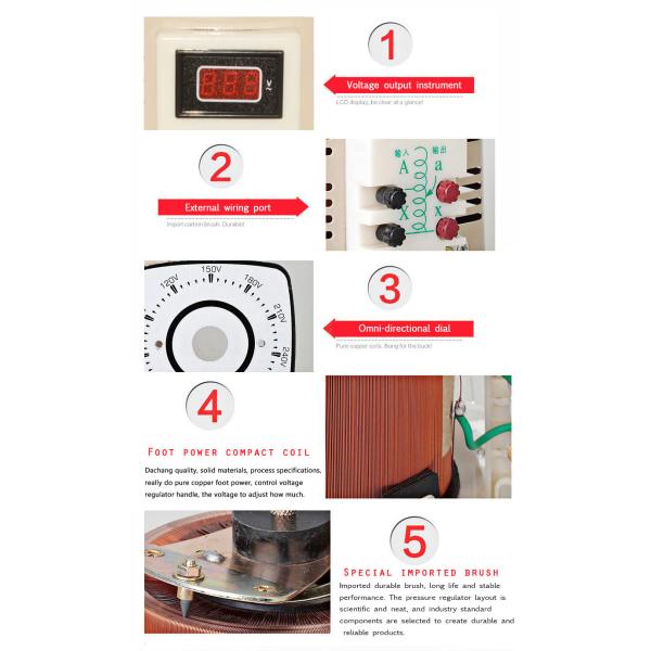 TDGC2 Analog Meter Display Alternator Variac Voltage Regulator AC Automatic Variac Transformer