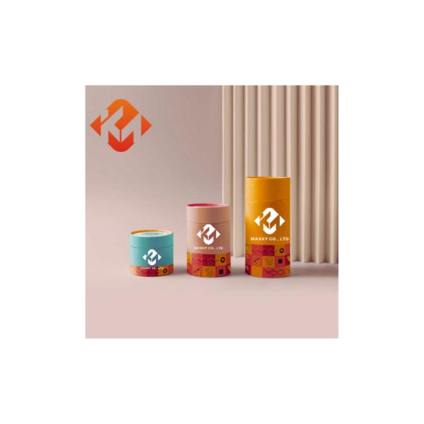 UV Resistant Cosmetic Paper Tube Packaging Anti Mildew Cardboard Cylindrical Container