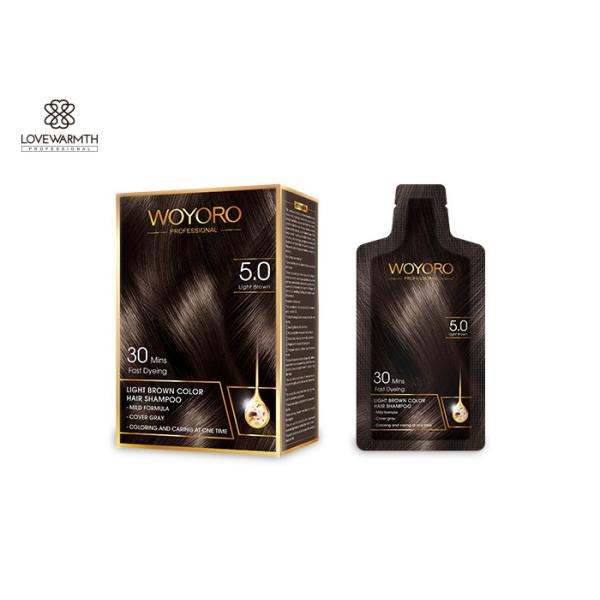 2 In 1 A Wash Ammonia Free Color Shampoo With Organ Oil 5 Min Dye Hair