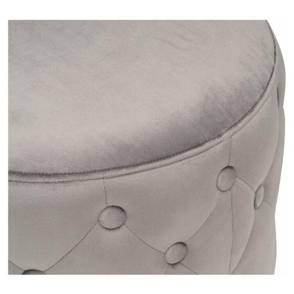 Plastic Wooden Round Ottoman Stool Seat Chair Pouf